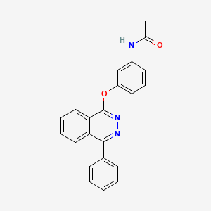 N-{3-[(4-phenylphthalazin-1-yl)oxy]phenyl}acetamide