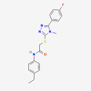 N-(4-ethylphenyl)-2-{[5-(4-fluorophenyl)-4-methyl-4H-1,2,4-triazol-3-yl]sulfanyl}acetamide