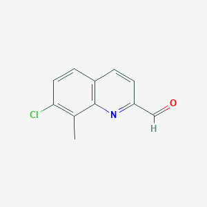 7-Chloro-8-methylquinoline-2-carbaldehyde