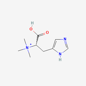 molecular formula C9H16N3O2+ B1221785 Hercynine CAS No. 534-30-5