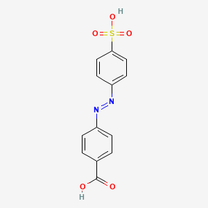 molecular formula C13H10N2O5S B1221786 4-Carboxy-4'-sulfoazobenzene 