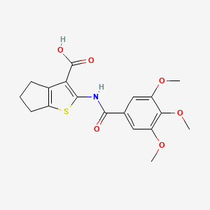 2-(3,4,5-trimethoxybenzamido)-4H,5H,6H-cyclopenta[b]thiophene-3-carboxylic acid