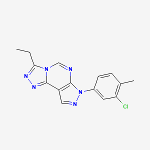 7-(3-chloro-4-methylphenyl)-3-ethyl-7H-pyrazolo[4,3-e][1,2,4]triazolo[4,3-c]pyrimidine