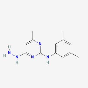 N-(3,5-dimethylphenyl)-4-hydrazinyl-6-methylpyrimidin-2-amine