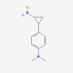 molecular formula C11H16N2 B12217979 4-(2-aminocyclopropyl)-N,N-dimethylaniline 