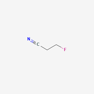molecular formula C3H4FN B1221798 Propionitrile, 3-fluoro- CAS No. 504-62-1
