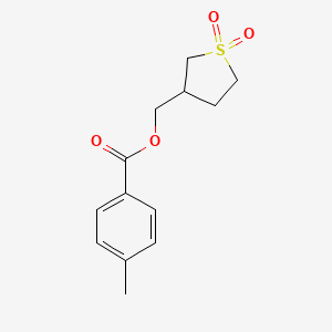 (1,1-Dioxidotetrahydrothiophen-3-yl)methyl 4-methylbenzoate