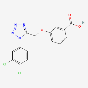 3-{[1-(3,4-dichlorophenyl)-1H-tetrazol-5-yl]methoxy}benzoic acid