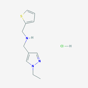 1-(1-ethyl-1H-pyrazol-4-yl)-N-(2-thienylmethyl)methanamine