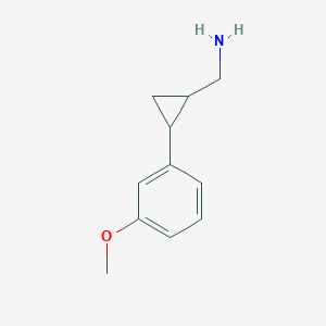 (2-(3-Methoxyphenyl)cyclopropyl)methanamine