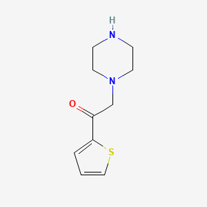 molecular formula C10H14N2OS B12218059 2-(Piperazin-1-yl)-1-(thiophen-2-yl)ethan-1-one 