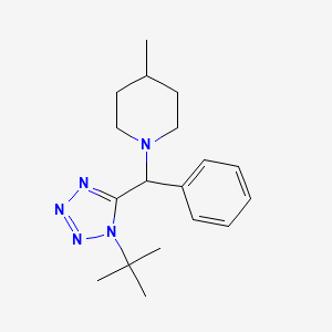 1-[(1-Tert-butyl-5-tetrazolyl)-phenylmethyl]-4-methylpiperidine