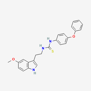 1-[2-(5-methoxy-1H-indol-3-yl)ethyl]-3-(4-phenoxyphenyl)thiourea