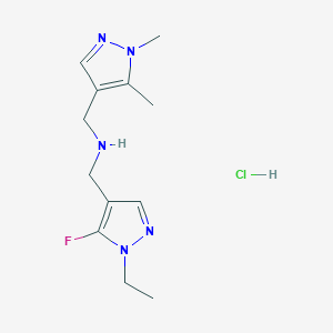 1-(1,5-dimethyl-1H-pyrazol-4-yl)-N-[(1-ethyl-5-fluoro-1H-pyrazol-4-yl)methyl]methanamine