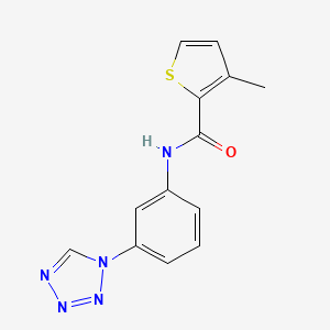 molecular formula C13H11N5OS B12218133 3-methyl-N-[3-(1H-tetrazol-1-yl)phenyl]thiophene-2-carboxamide CAS No. 883294-06-2