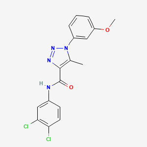 N-(3,4-dichlorophenyl)-1-(3-methoxyphenyl)-5-methyl-1H-1,2,3-triazole-4-carboxamide