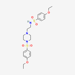 4-ethoxy-N-{2-[4-(4-ethoxybenzenesulfonyl)piperazin-1-yl]ethyl}benzene-1-sulfonamide