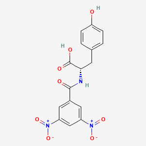 molecular formula C16H13N3O8 B1221822 N-(3,5-Dinitrobenzoyl)tyrosine CAS No. 86091-65-8