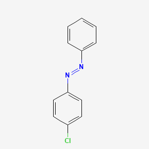 molecular formula C12H9ClN2 B12218227 p-Chloroazobenzene CAS No. 4340-77-6