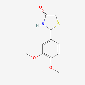 2-(3,4-Dimethoxyphenyl)-1,3-thiazolidin-4-one