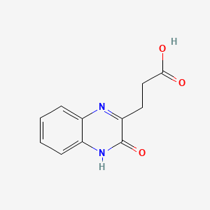 molecular formula C11H10N2O3 B1221827 3-(3-Oxo-3,4-dihydroquinoxalin-2-yl)propanoic acid CAS No. 7712-28-9