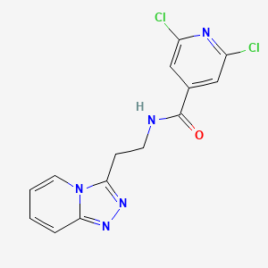 2,6-dichloro-N-[2-([1,2,4]triazolo[4,3-a]pyridin-3-yl)ethyl]pyridine-4-carboxamide