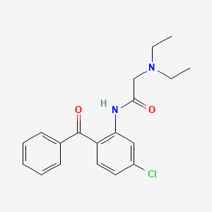 N-(2-benzoyl-5-chlorophenyl)-2-(diethylamino)acetamide