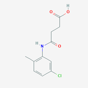 molecular formula C11H12ClNO3 B12218354 4-(5-Chloro-2-methylanilino)-4-oxobutanoic acid 