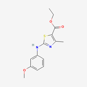 Ethyl 2-(3-methoxyanilino)-4-methyl-1,3-thiazole-5-carboxylate