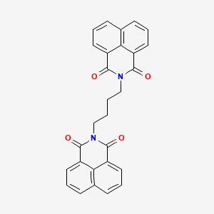 molecular formula C28H20N2O4 B12218402 1,4-Bis(1,3-dioxo-1H,3H-benzo[de]isoquinolin-2-yl)butane CAS No. 168206-24-4