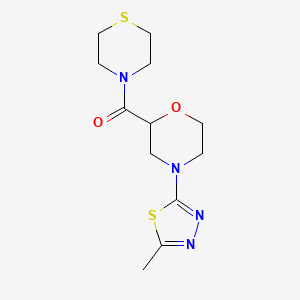 4-(5-Methyl-1,3,4-thiadiazol-2-yl)-2-(thiomorpholine-4-carbonyl)morpholine