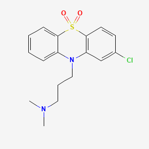 molecular formula C17H19ClN2O2S B1221844 Chlorpromazine sulfone CAS No. 4337-86-4