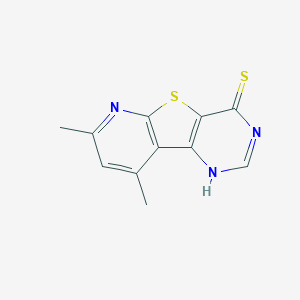 11,13-dimethyl-8-thia-3,5,10-triazatricyclo[7.4.0.02,7]trideca-1(9),2(7),4,10,12-pentaene-6-thione