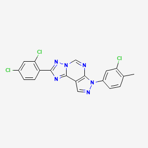 7-(3-chloro-4-methylphenyl)-2-(2,4-dichlorophenyl)-7H-pyrazolo[4,3-e][1,2,4]triazolo[1,5-c]pyrimidine