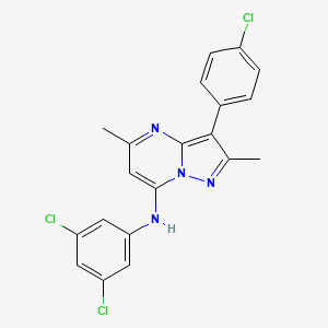 3-(4-chlorophenyl)-N-(3,5-dichlorophenyl)-2,5-dimethylpyrazolo[1,5-a]pyrimidin-7-amine