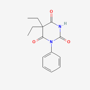 molecular formula C14H16N2O3 B1221852 苯乙巴比妥 CAS No. 357-67-5