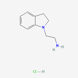 molecular formula C10H15ClN2 B12218550 2-(2,3-dihydro-1H-indol-1-yl)ethanamine hydrochloride 