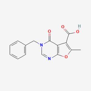 3-Benzyl-6-methyl-4-oxo-3,4-dihydrofuro[2,3-d]pyrimidine-5-carboxylic acid