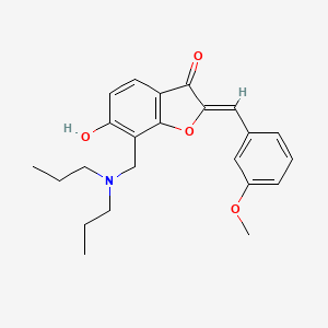 (2Z)-7-[(dipropylamino)methyl]-6-hydroxy-2-(3-methoxybenzylidene)-1-benzofuran-3(2H)-one