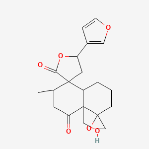 molecular formula C20H24O6 B1221859 5,7-dihydroxy-3,8-dimethoxyflavone CAS No. 70544-90-0