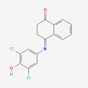 molecular formula C16H11Cl2NO2 B1221860 4-(3,5-Dichloro-4-hydroxyphenylimino)tetralin-1-one 