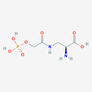 molecular formula C5H11N2O7P B1221863 3-(phosphoacetamido)-L-alanine 