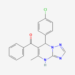 Methanone, [7-(4-chlorophenyl)-1,7-dihydro-5-methyl[1,2,4]triazolo[1,5-a]pyrimidin-6-yl]phenyl-