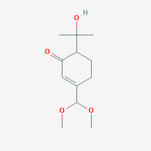 B122187 2-Cyclohexen-1-one,  3-(dimethoxymethyl)-6-(1-hydroxy-1-methylethyl)- CAS No. 144918-16-1