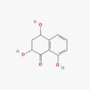 molecular formula C10H10O4 B1221871 2,4,8-三羟基-1-茚满酮 