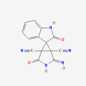 2'-imino-2,4'-dioxospiro[1H-indole-3,6'-3-azabicyclo[3.1.0]hexane]-1',5'-dicarbonitrile