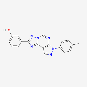 3-[7-(4-methylphenyl)-7H-pyrazolo[4,3-e][1,2,4]triazolo[1,5-c]pyrimidin-2-yl]phenol