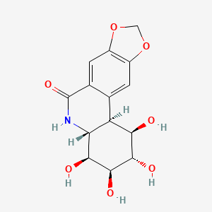 molecular formula C14H15NO7 B1221876 7-脱氧潘克拉地他汀 