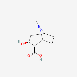 molecular formula C9H15NO3 B1221877 Pseudoecgonine 