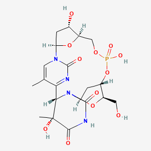 molecular formula C20H27N4O12P B1221879 5'-(d(5Ht)p*(6-4)t)-3' 